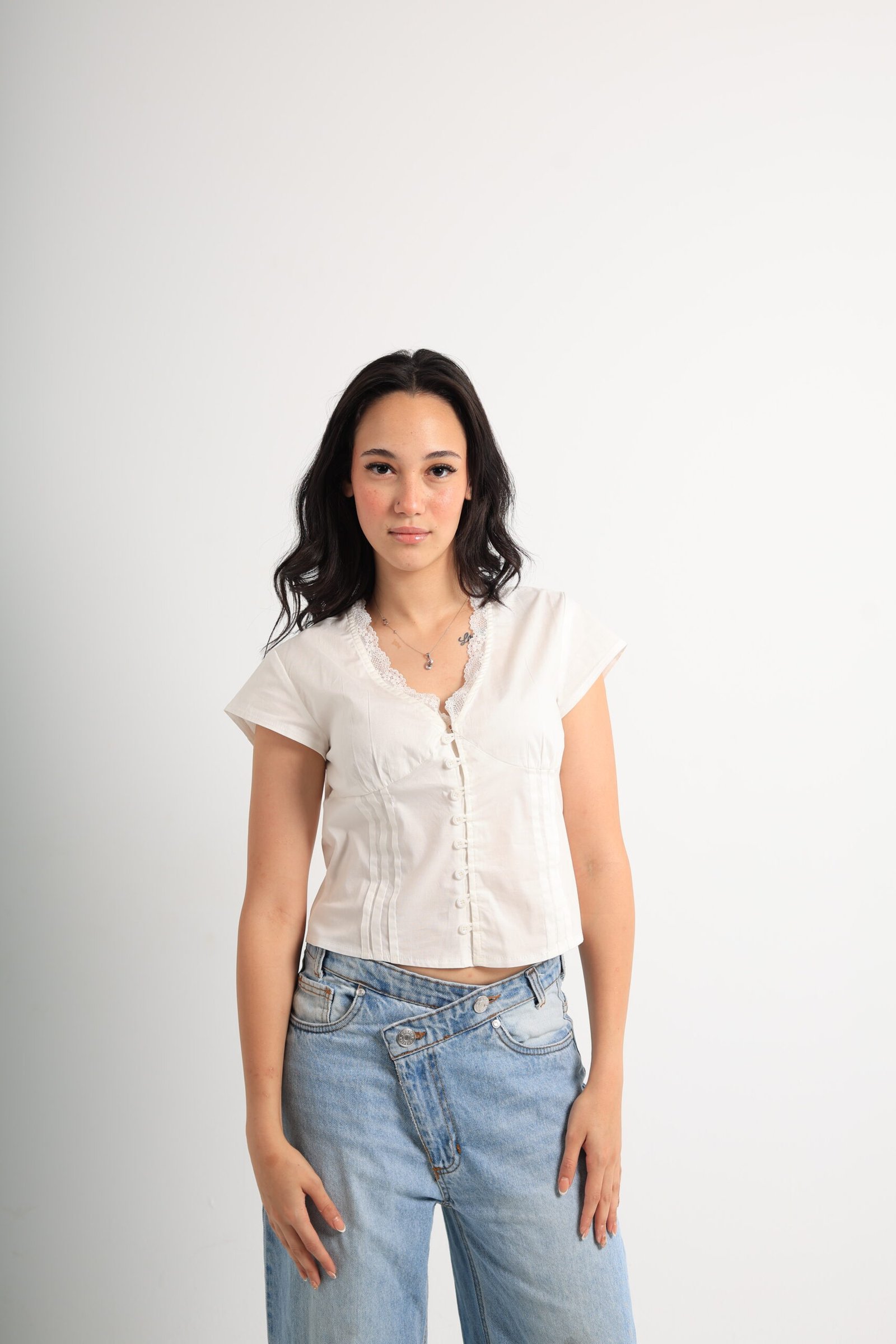 Lace-detail Top