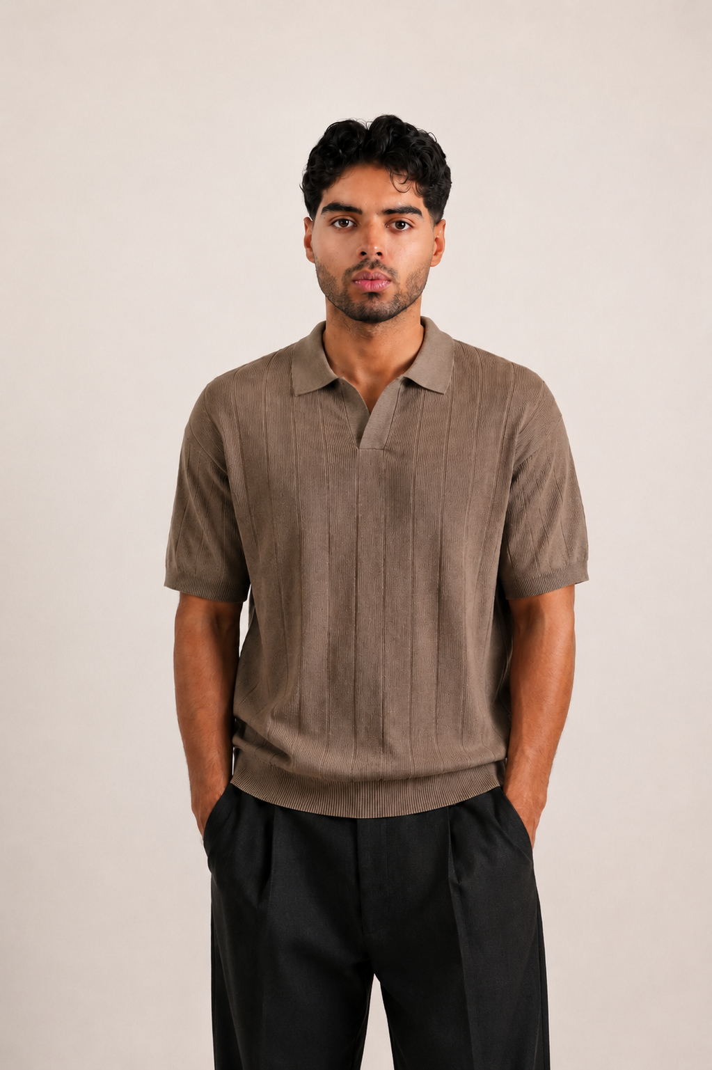 Knit Polo Shirt